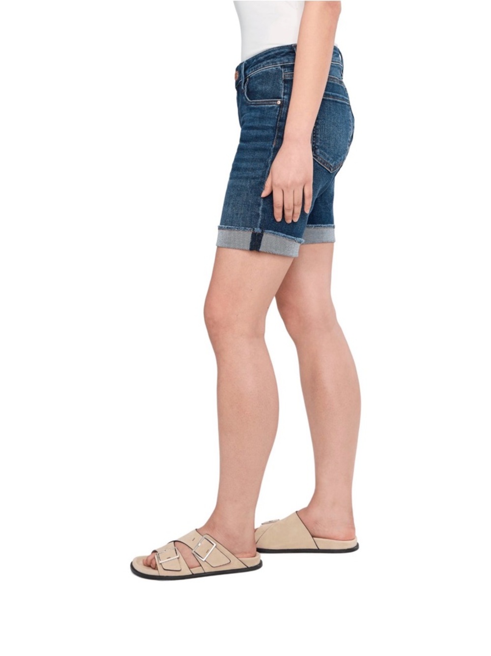 Kut from the Kloth Distressed Catherine Boyfriend Jean Shorts - Picture 5 of 8